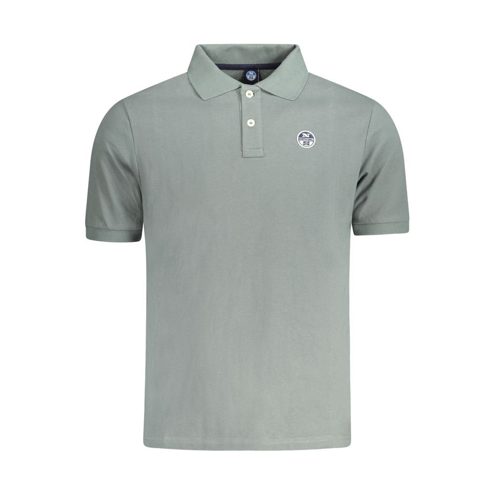 North Sails Green Cotton Men Polo Shirt