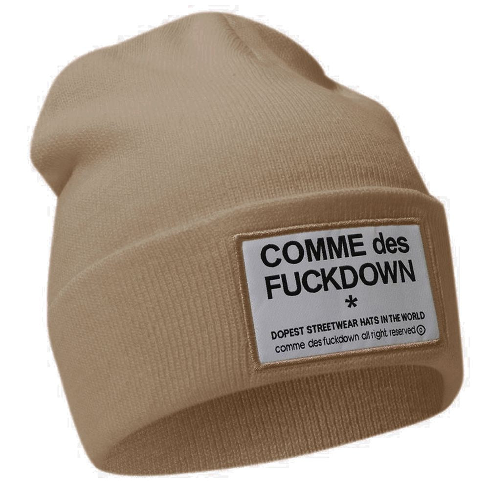 Comme Des Fuckdown Brown Acrylic Hats & Cap