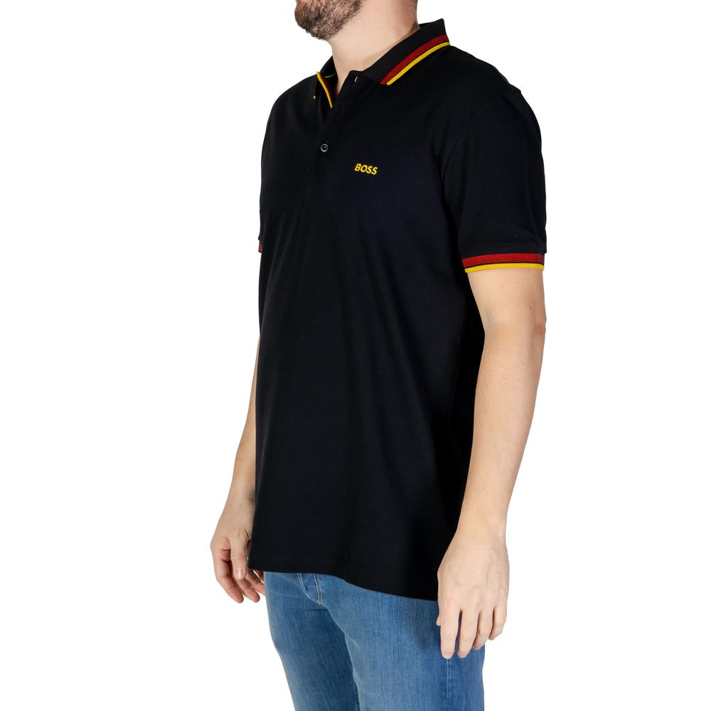 Hugo Boss Black Cotton Polo Shirt