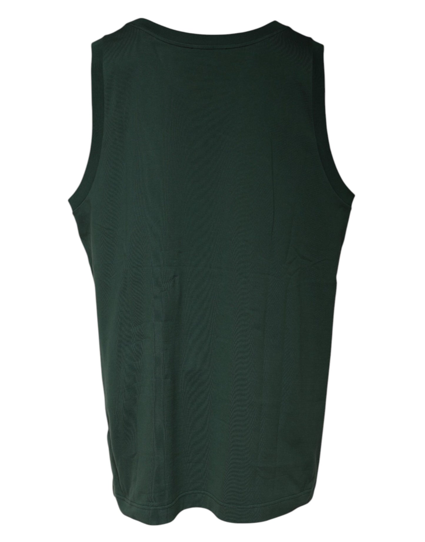 Dolce & Gabbana Green DG Sleeveless Round Neck Tank T-shirt