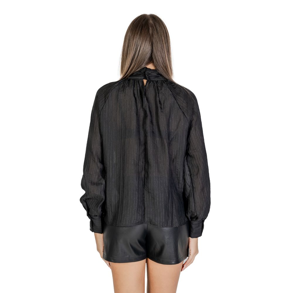 Jacqueline De Yong Black Polyester Shirt