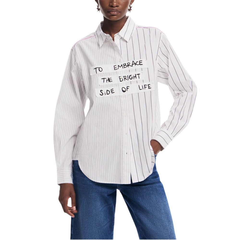 Desigual White Cotton Shirt