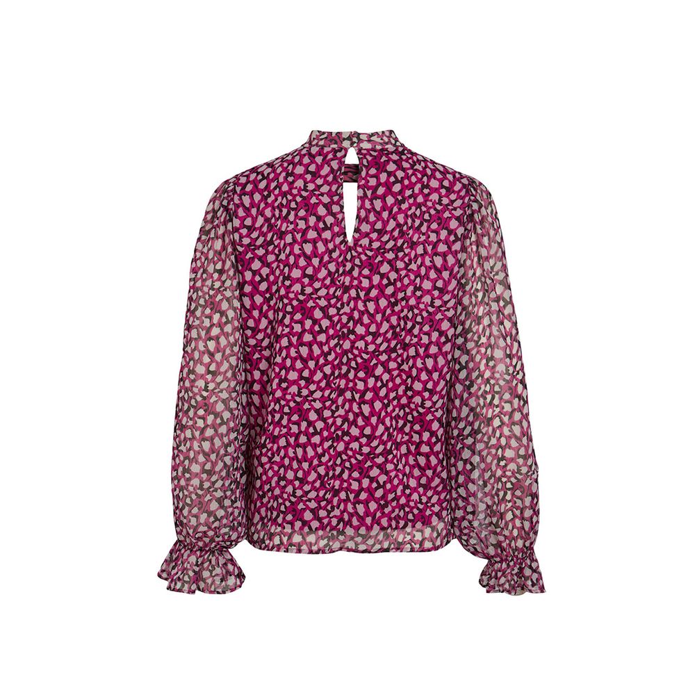 Vila Clothes Pink Recycled Polyester Shirt