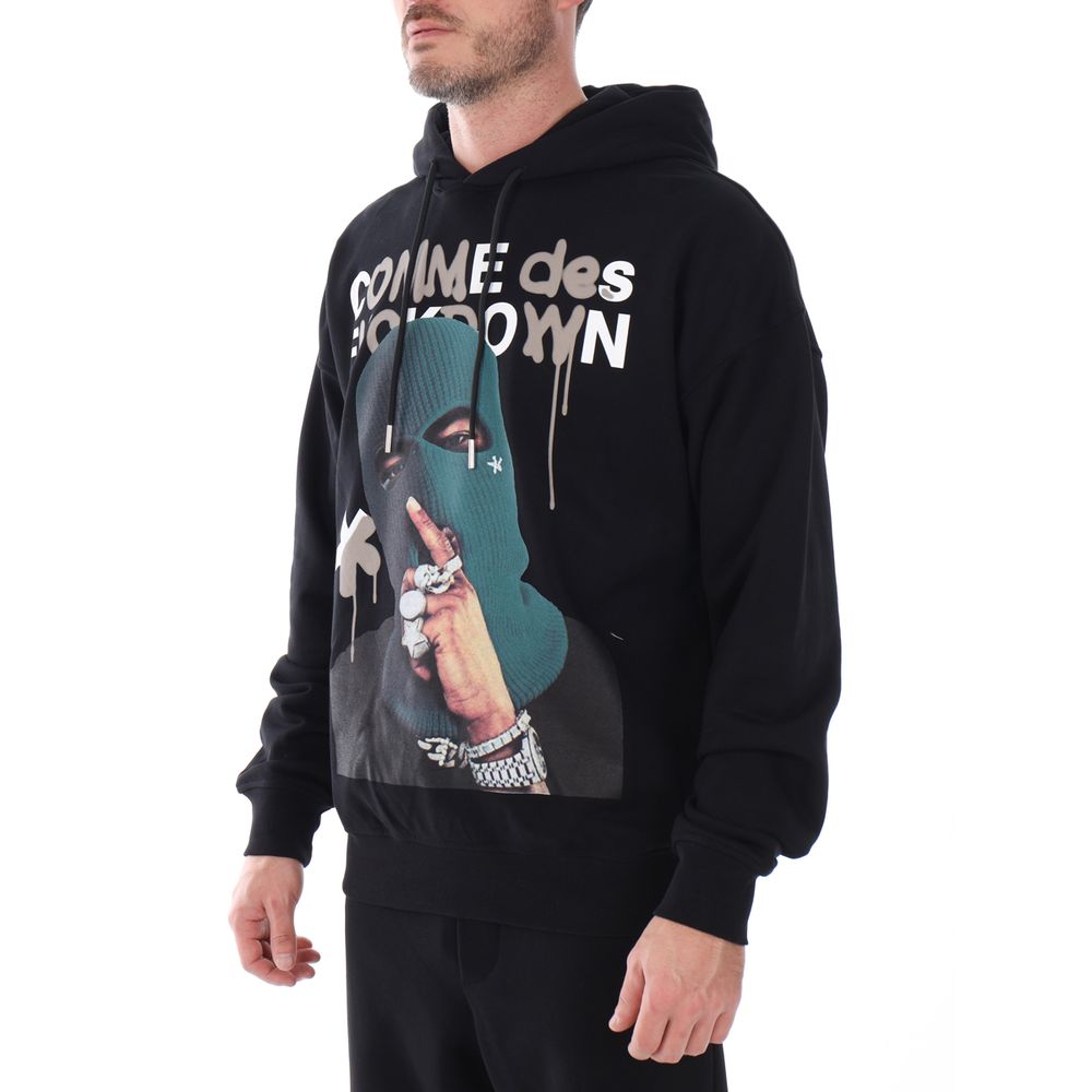 Comme Des Fuckdown Black Cotton Sweater