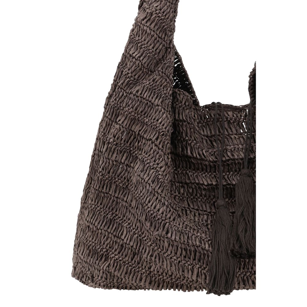 P.A.R.O.S.H. Raffia Shoulder Bag