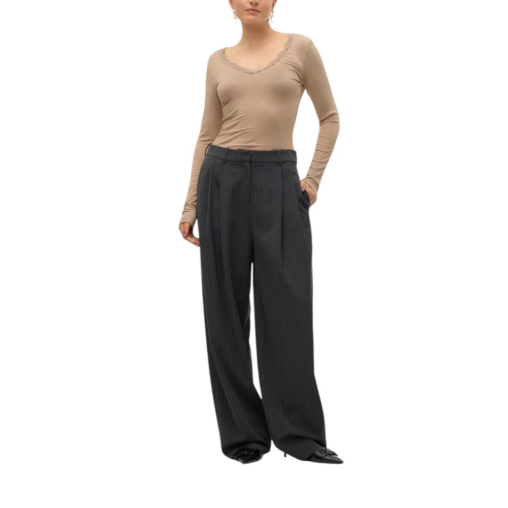 Vero Moda Gray Polyester Jeans & Pant