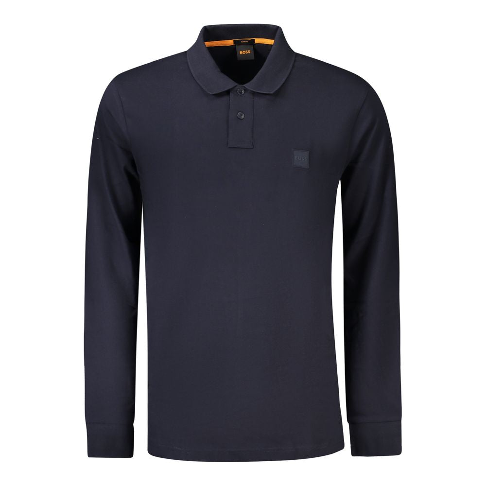 Hugo Boss Blue Cotton Polo Shirt