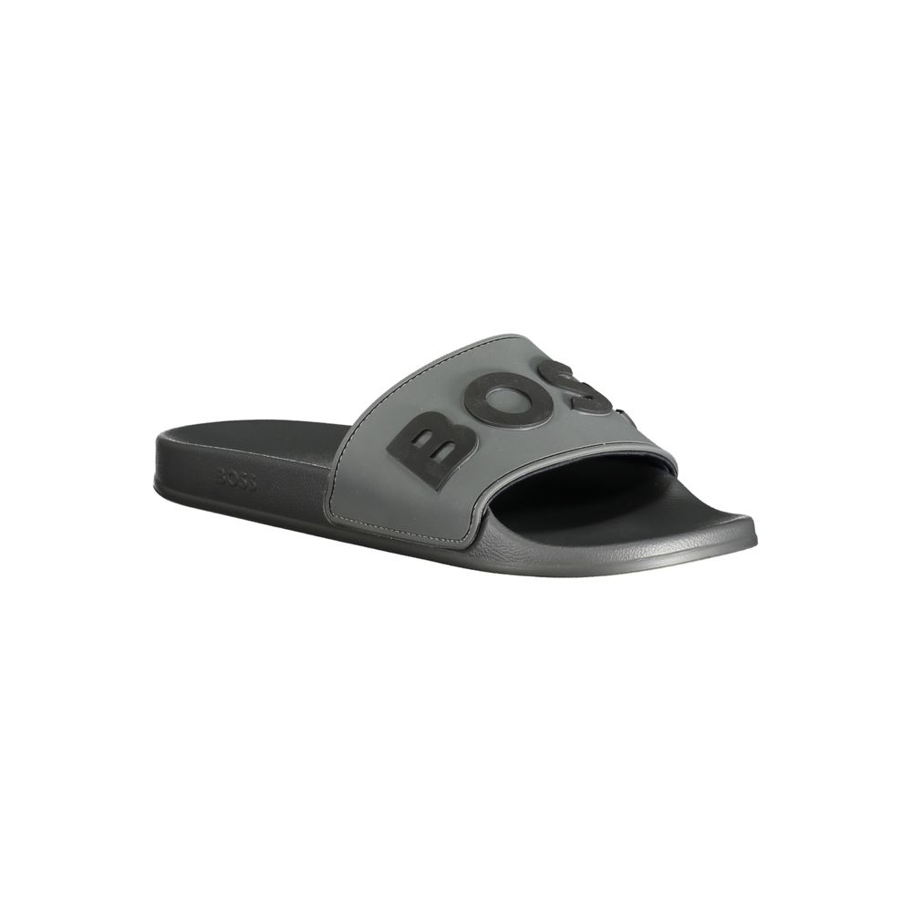 Hugo Boss Gray Polyethylene Sandal