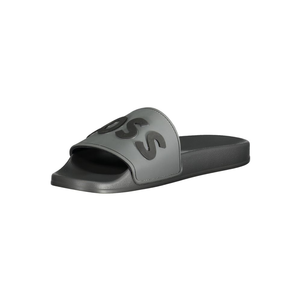 Hugo Boss Gray Polyethylene Sandal