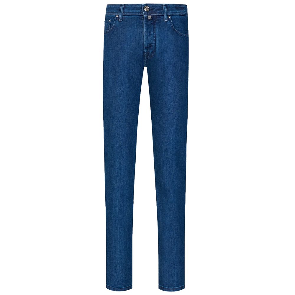 Jacob Cohen Blue Cotton Men Jeans