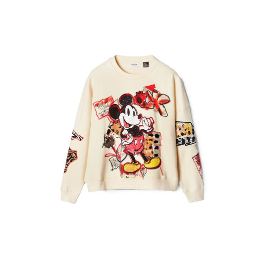 Desigual Cream Cotton Sweater