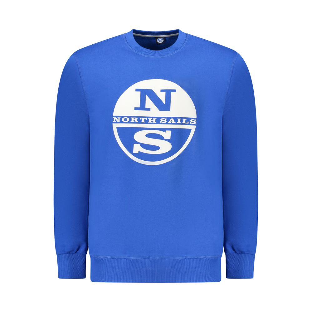 North Sails Blue Cotton Men Sweater