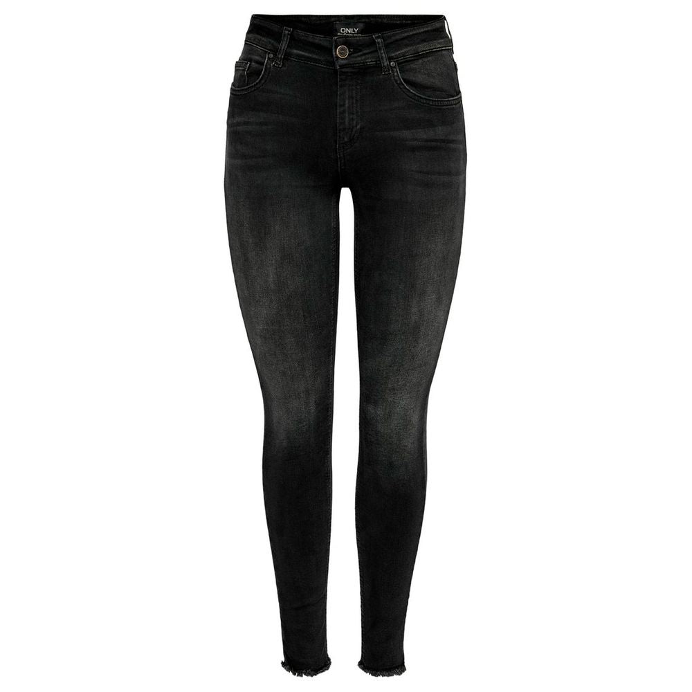 Only Black Cotton Jeans & Pant