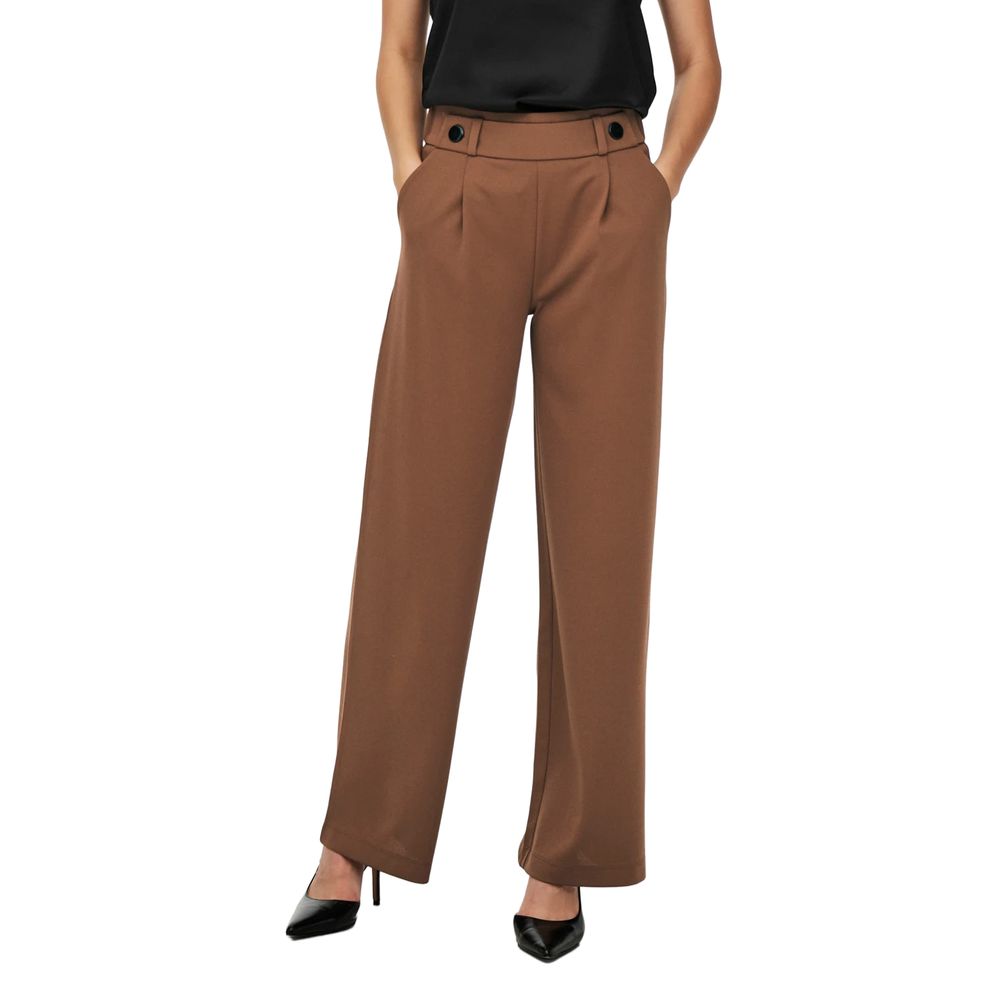 Jacqueline De Yong Brown Polyester Jeans & Pant