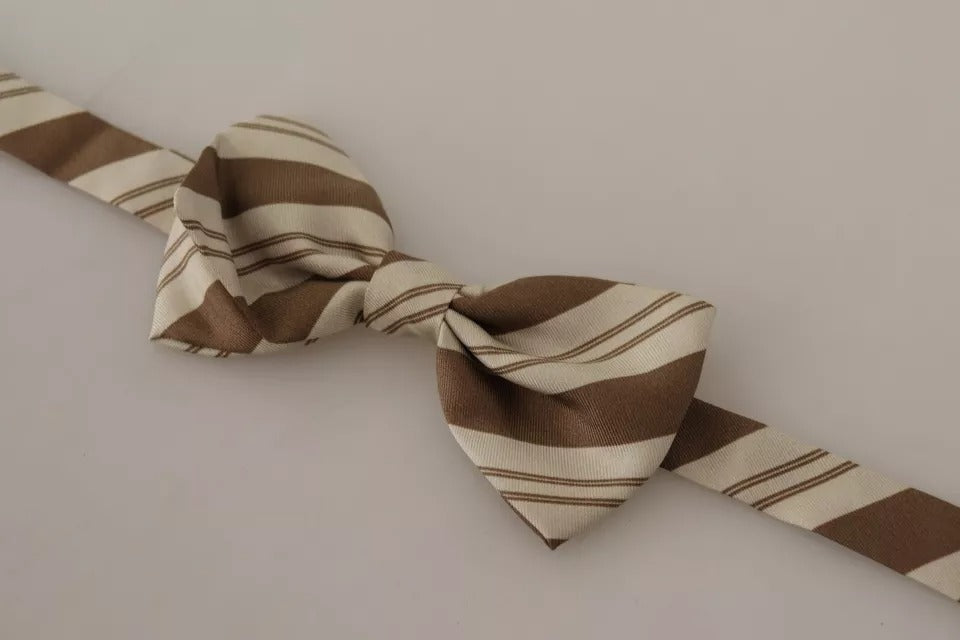 Dolce & Gabbana Multicolor Patterned Adjustable Neck Bow Tie Men