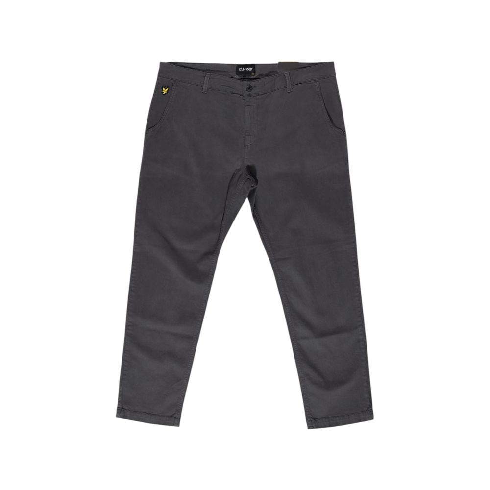 Lyle & Scott Gray Cotton Jeans & Pant