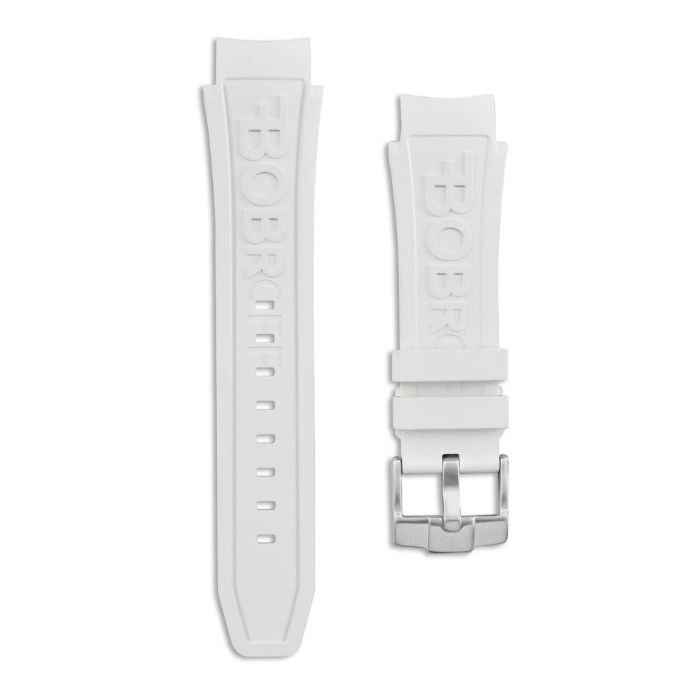 Bobroff White Rubber Watch