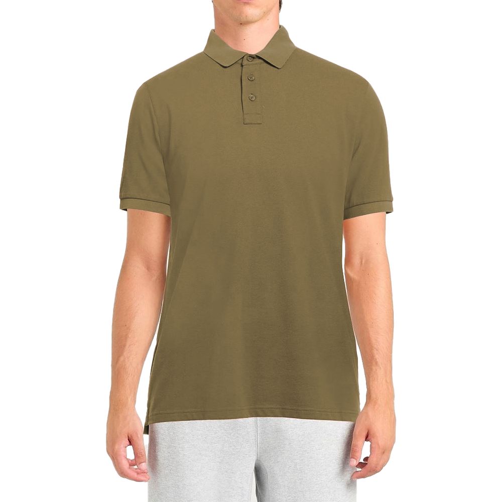 Alpha Studio Green Cotton Polo Shirt