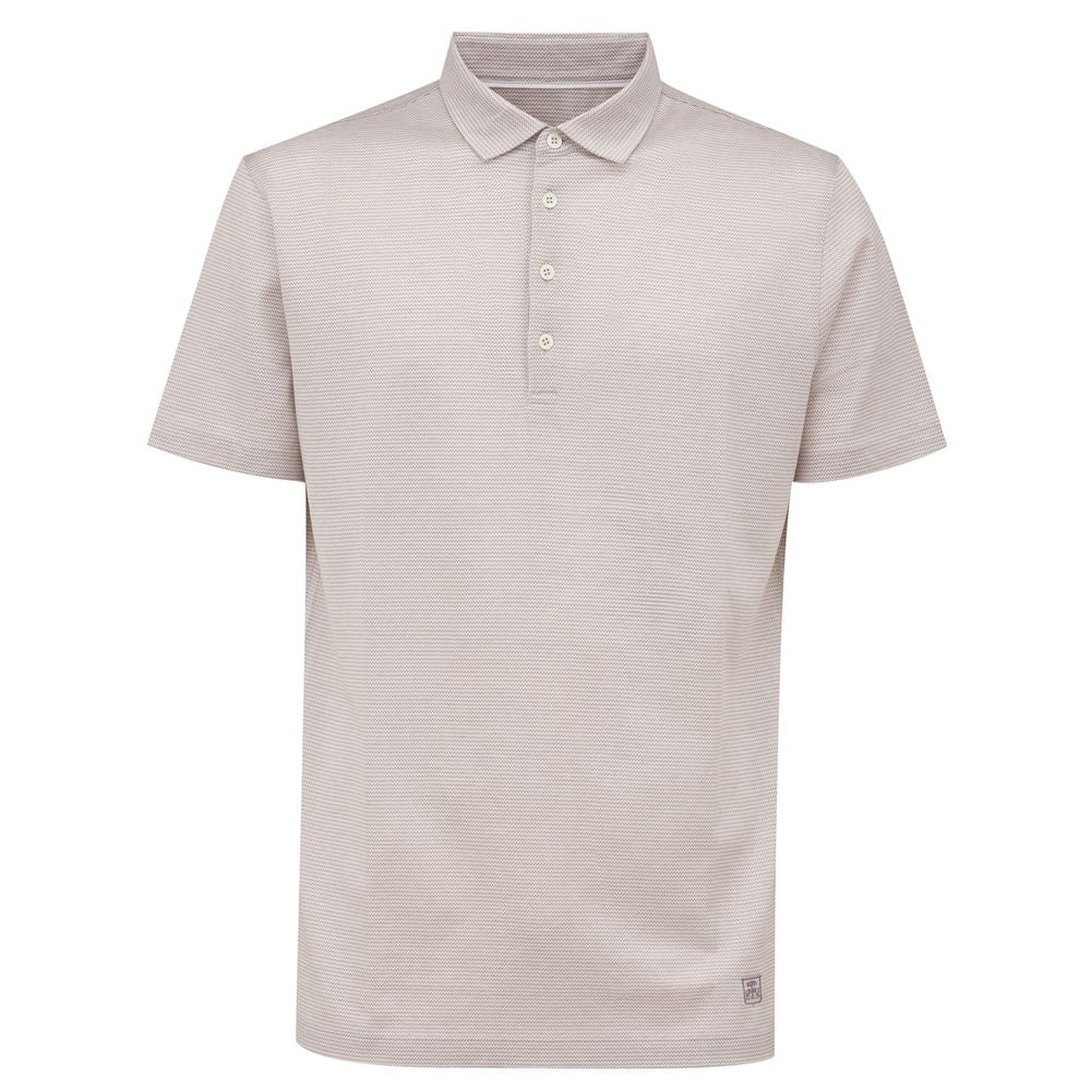 Corneliani White Cotton Polo Shirt