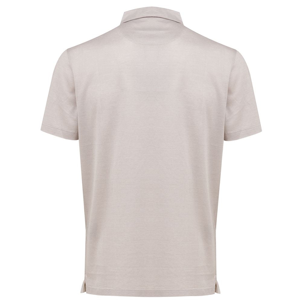 Corneliani White Cotton Polo Shirt