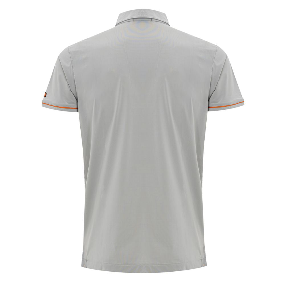 Corneliani Gray Polyamide Polo Shirt