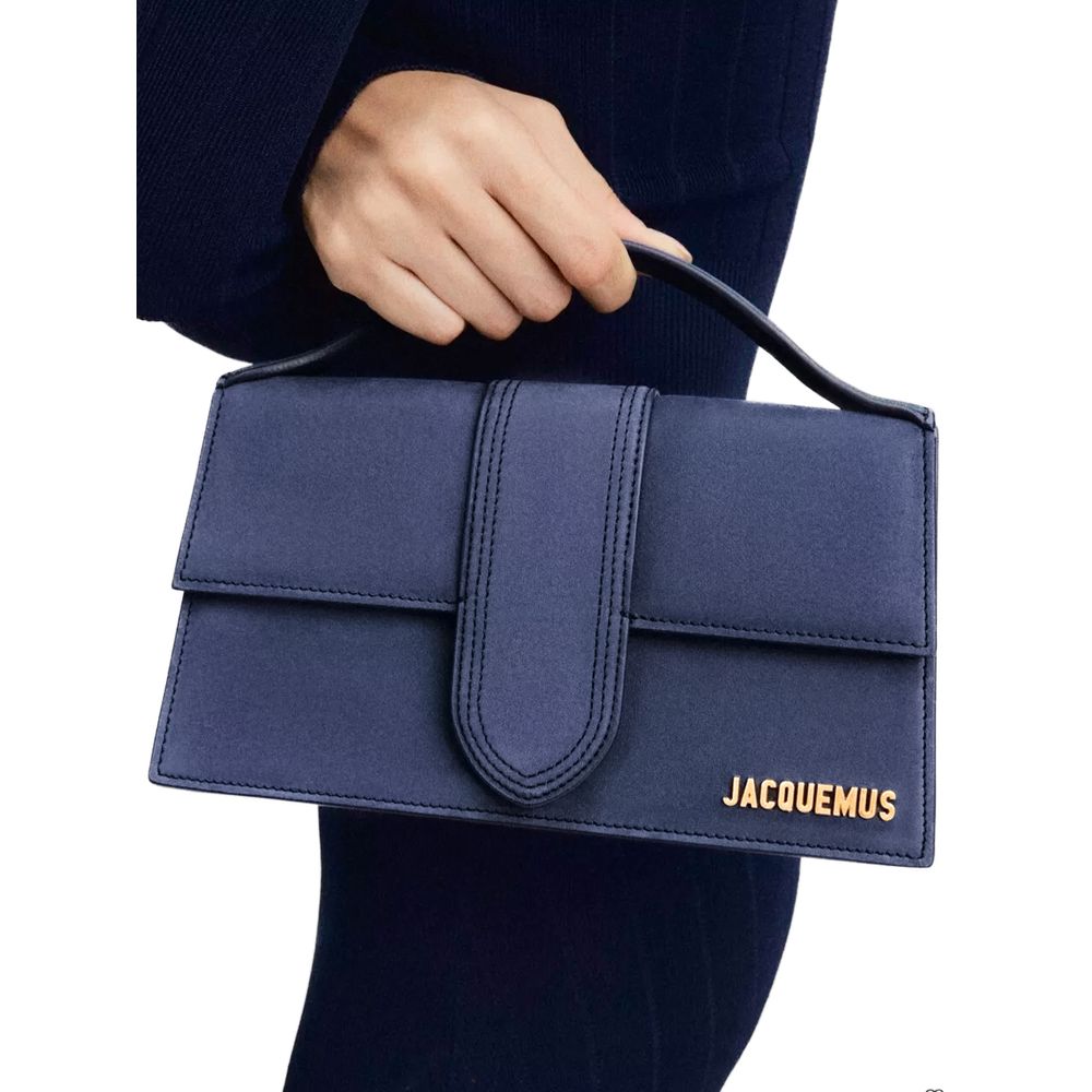 Jacquemus Navy Blue Scamosciato Handbag