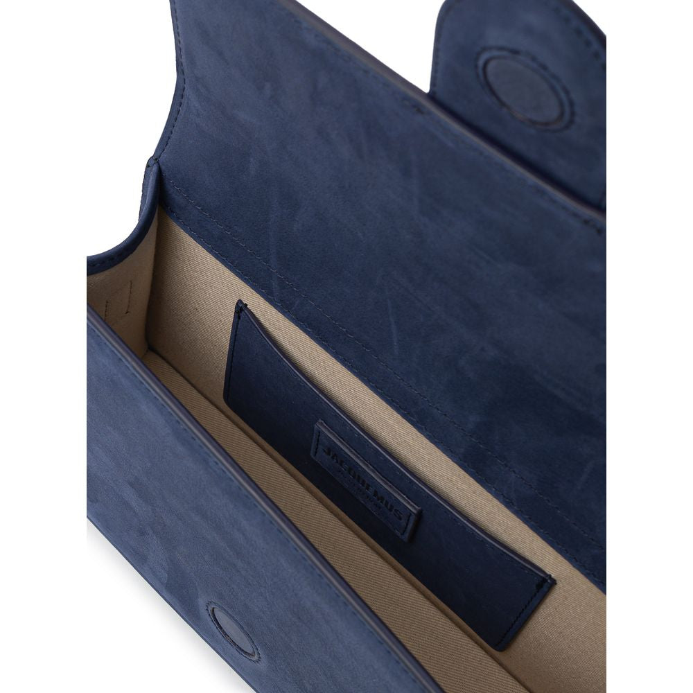 Jacquemus Navy Blue Scamosciato Handbag