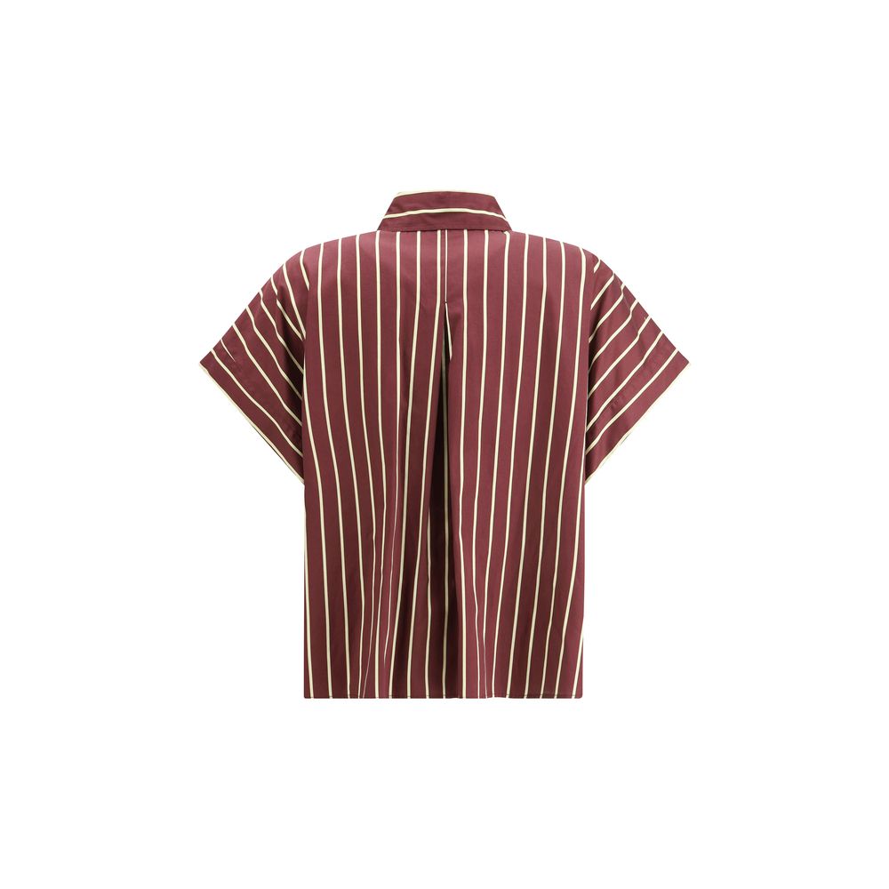 Forte_Forte Satin Stripe Boxy Shirt