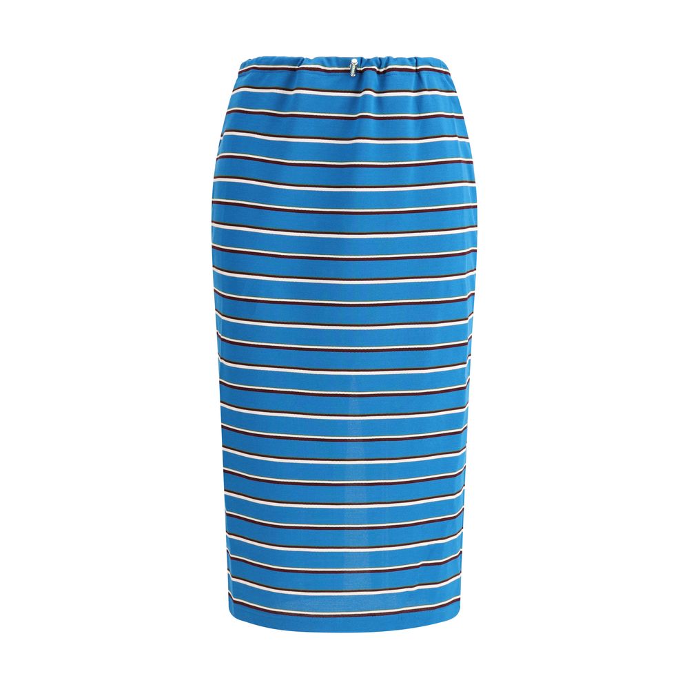 Prada Striped midi Skirt