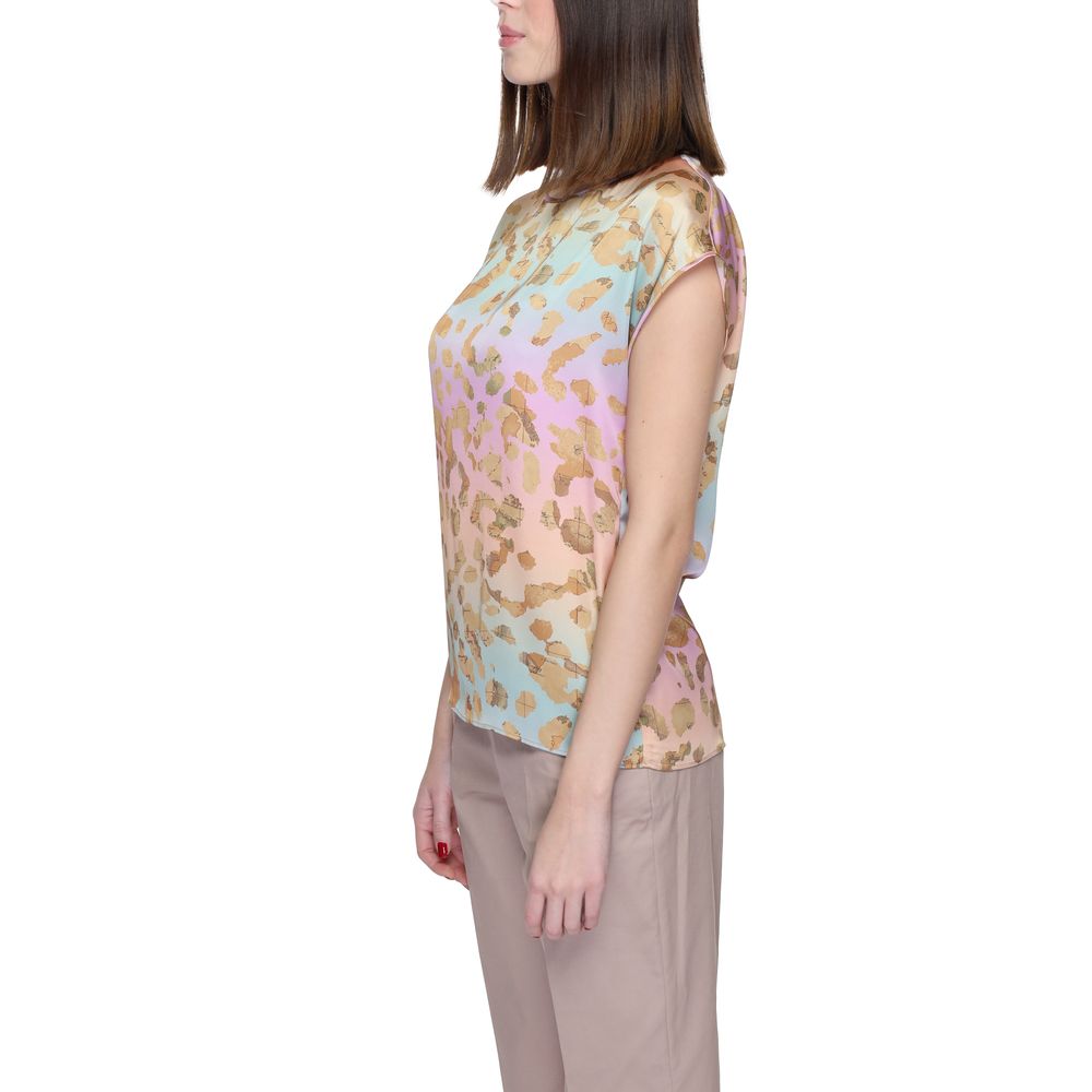 Alviero Martini Prima Classe Beige Polyester Shirt