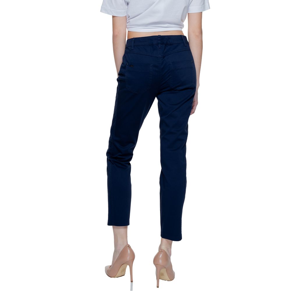 Street One Blue Cotton Jeans & Pant