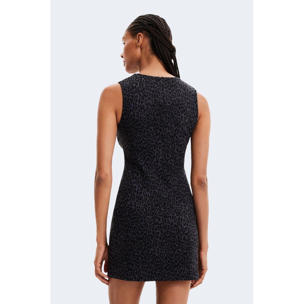 Desigual Black Viscose Dress