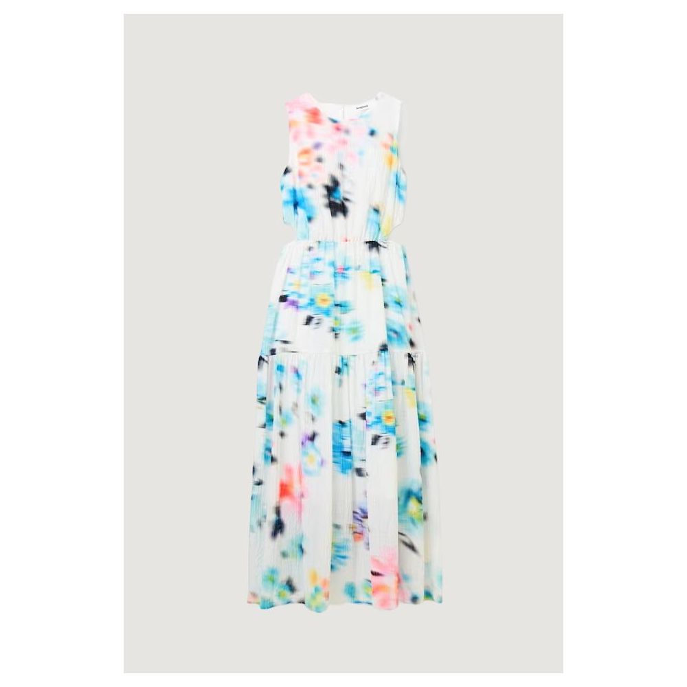 Desigual White Polyester Dress