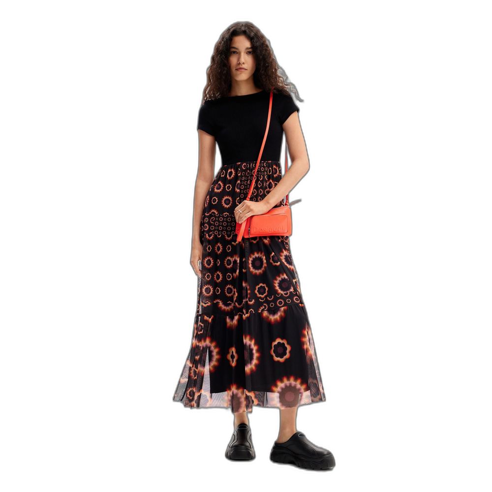 Desigual Black Polyester Dress