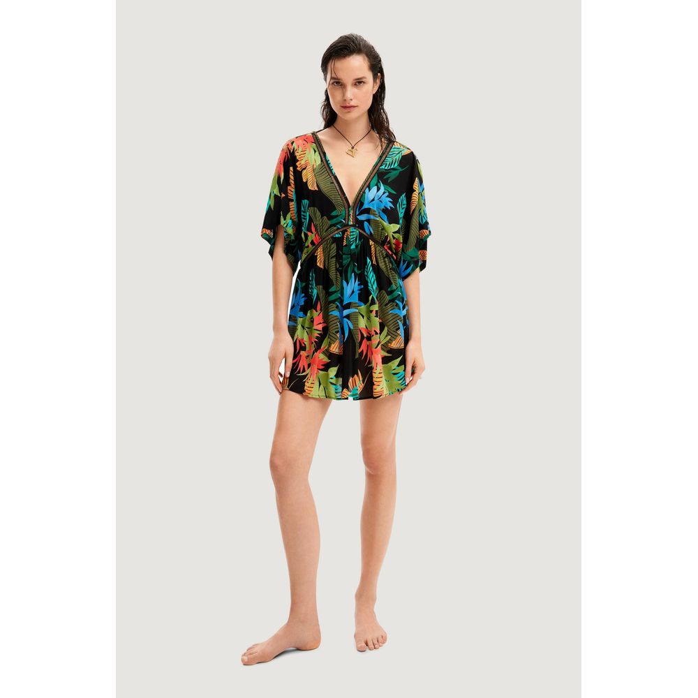 Desigual Black Viscose Dress