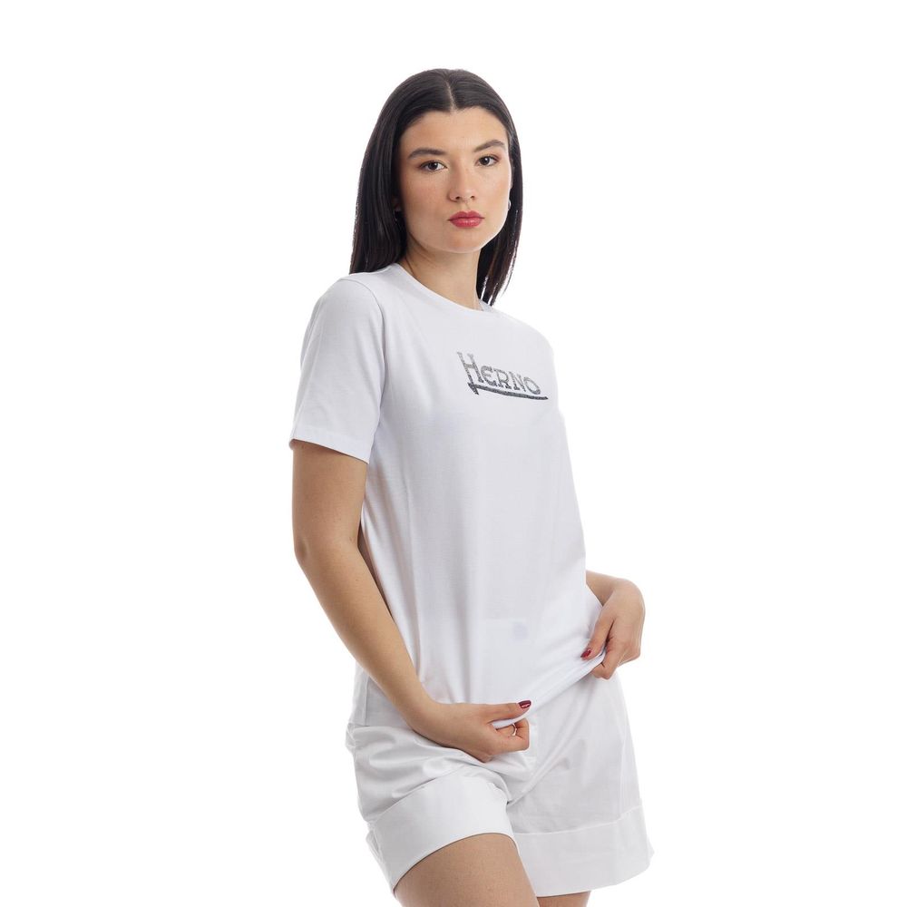 Herno White Cotton Tops & T-Shirt