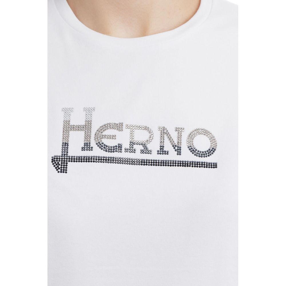 Herno White Cotton Tops & T-Shirt