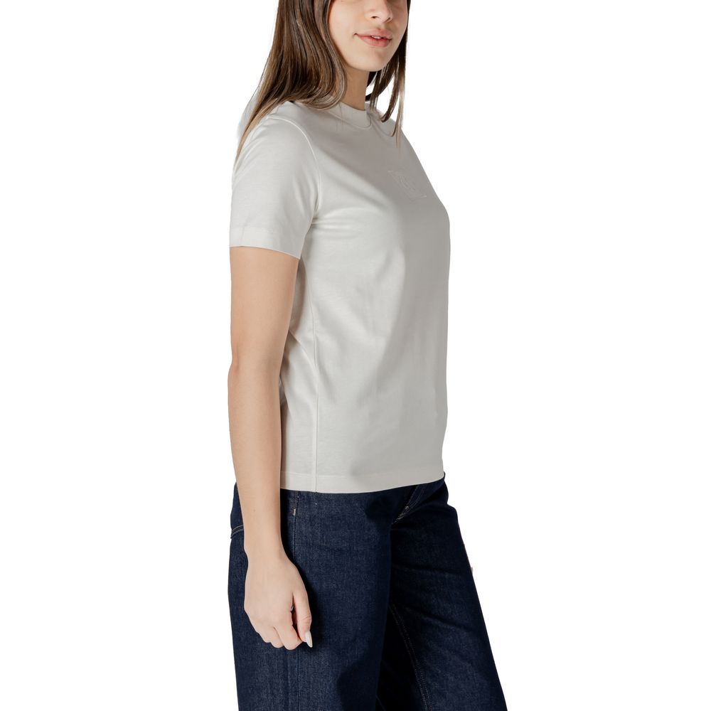 Calvin Klein Jeans Cream Cotton Tops & T-Shirt