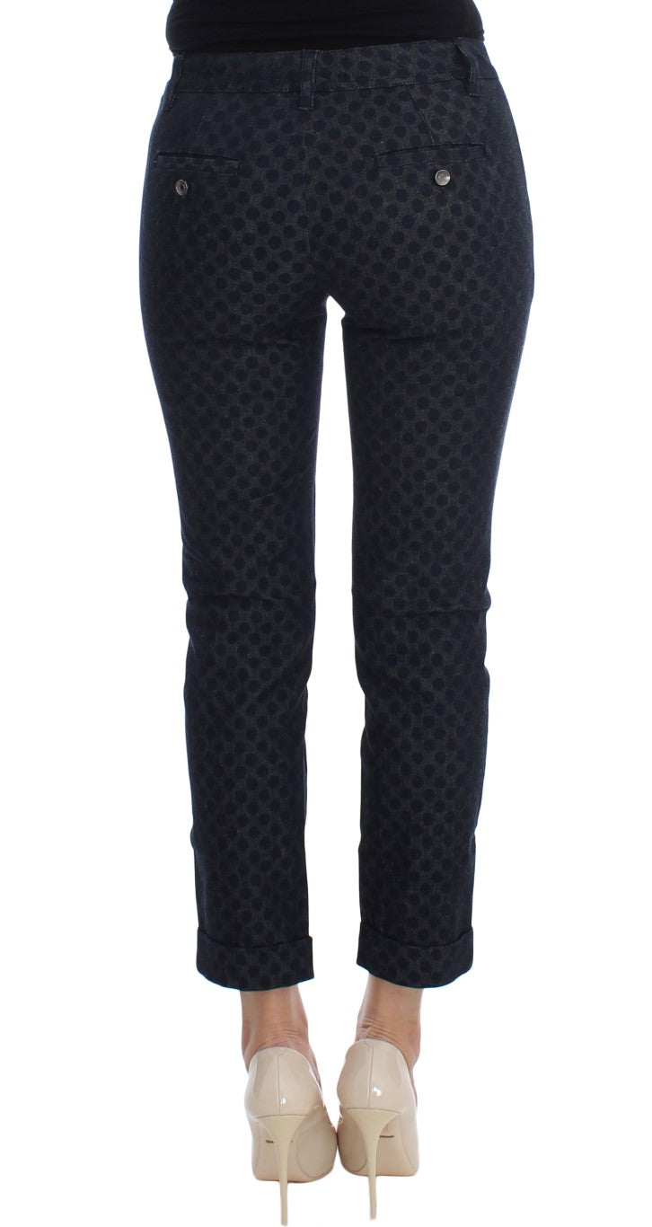 Dolce & Gabbana Chic Polka Dotted Capris Jeans