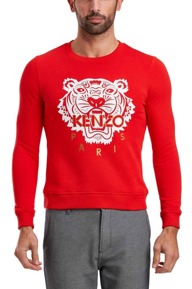 Red kenzo 2024 sweater mens