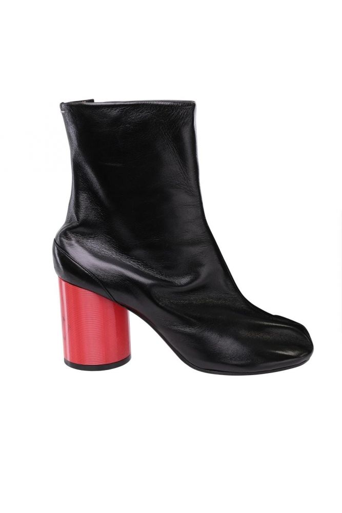 Maison Margiela Tabi Hologram Leather Ankle Boots